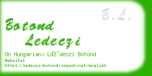 botond ledeczi business card